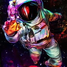 Схема вышивки «В космосе»