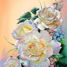 Схема вышивки «роза»