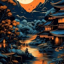 Схема вышивки «япония»