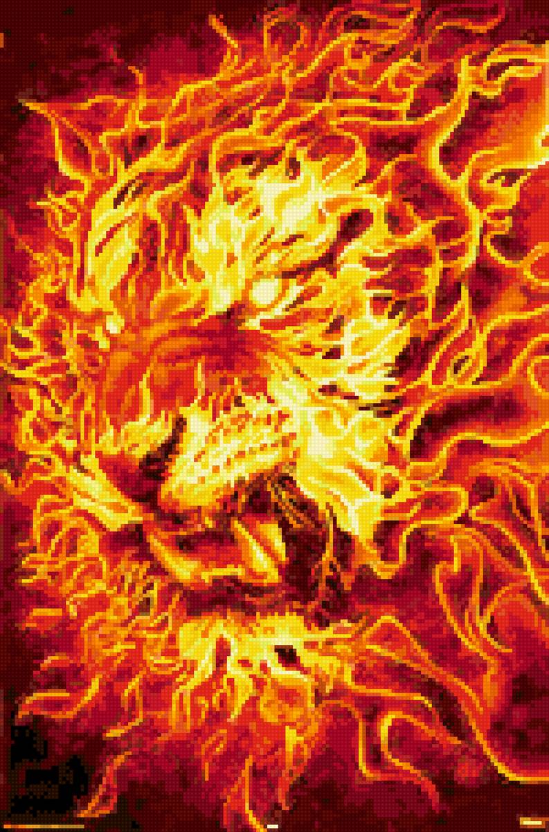 лев в огне - хищники - предпросмотр