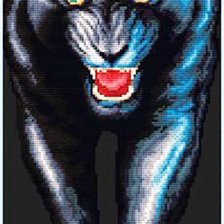 Схема вышивки «пантера»
