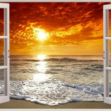 Схема вышивки «Вид из окна (мечта)»