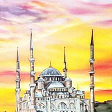 Схема вышивки «мечеть»