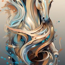 Схема вышивки «лошадь»