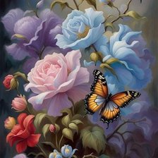 Схема вышивки «в саду»