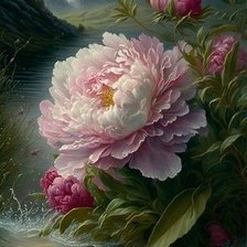 Схема вышивки «пейзаж»