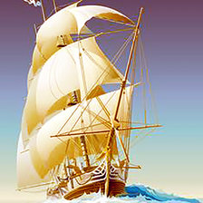 Схема вышивки «парусник»