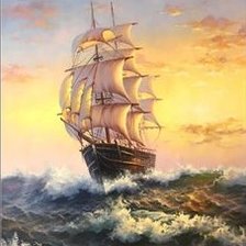 Схема вышивки «парусник4»