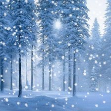 Схема вышивки «снегопад»