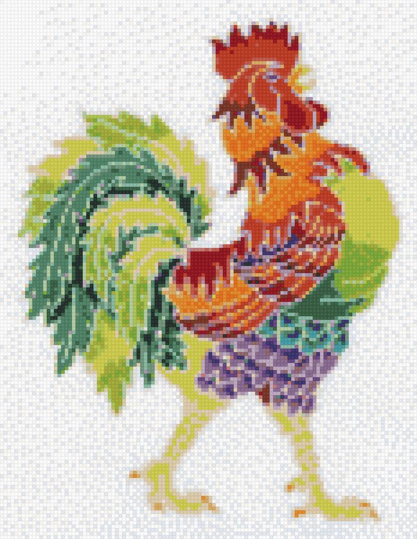 петух3 - птицы - предпросмотр