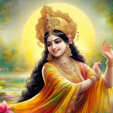 Схема вышивки «Радха танцует»