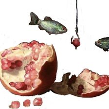 Схема вышивки «pecera de peces granada»