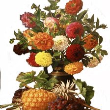 Схема вышивки «pina y flores»