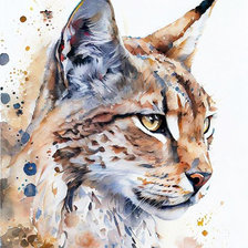 Схема вышивки «рысь»