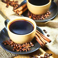 Схема вышивки «кофе»