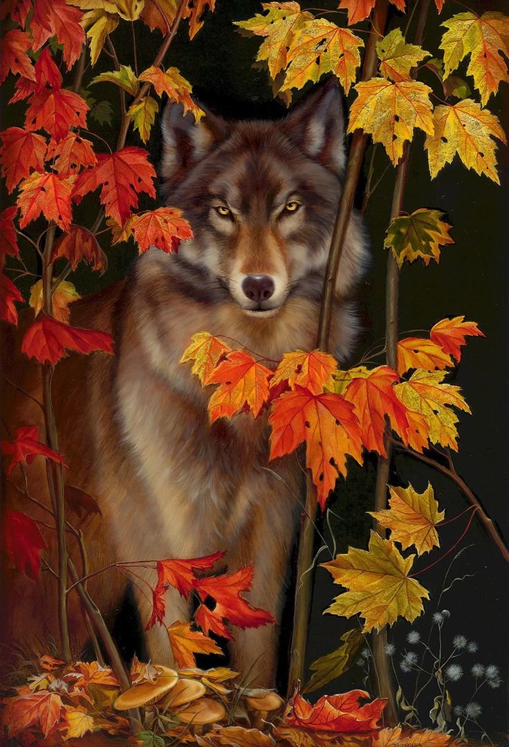 В листве - художники - оригинал