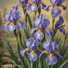 Схема вышивки «Irisi»