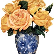 Схема вышивки «vace azul»