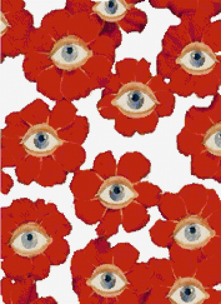 flores con ojos - предпросмотр
