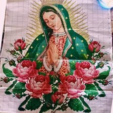 Схема вышивки «virguen de guadalupe»