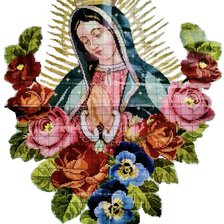 Схема вышивки «virgende guadalupe»