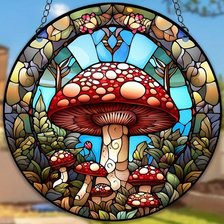 Схема вышивки «Мухомор»