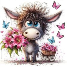 Схема вышивки «Ослик»