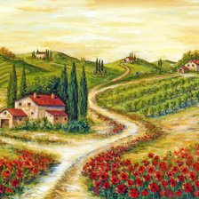 Схема вышивки «Пейзаж»