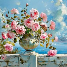 Схема вышивки «Trandafiri»