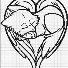 Схема вышивки «ангел лис»