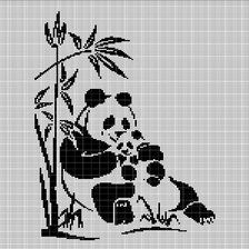 Схема вышивки «медведи»