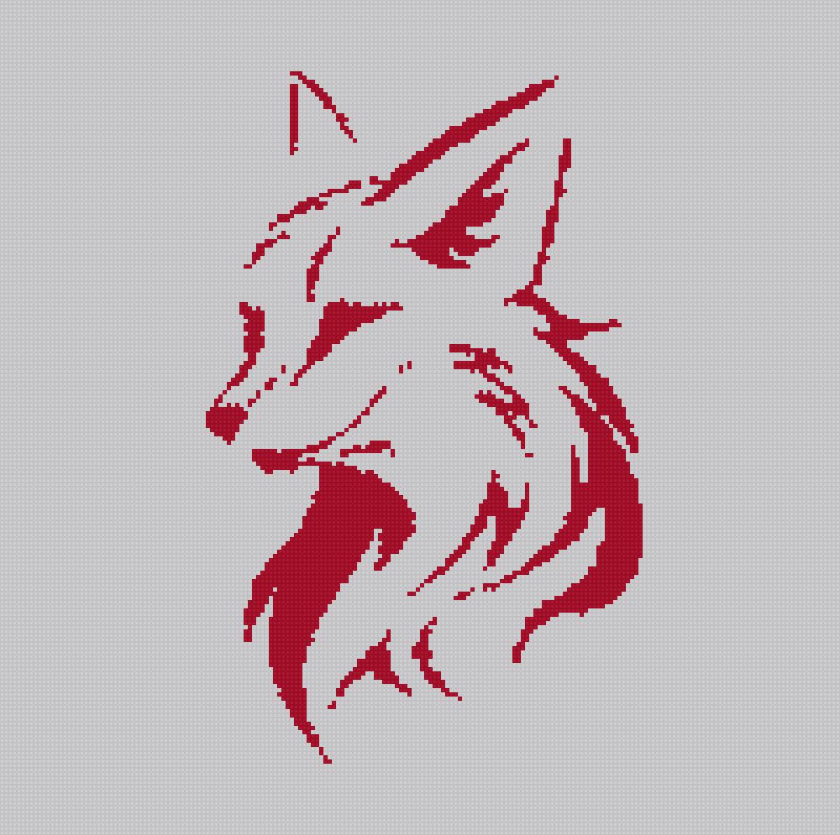 лис - лис, монохром - предпросмотр