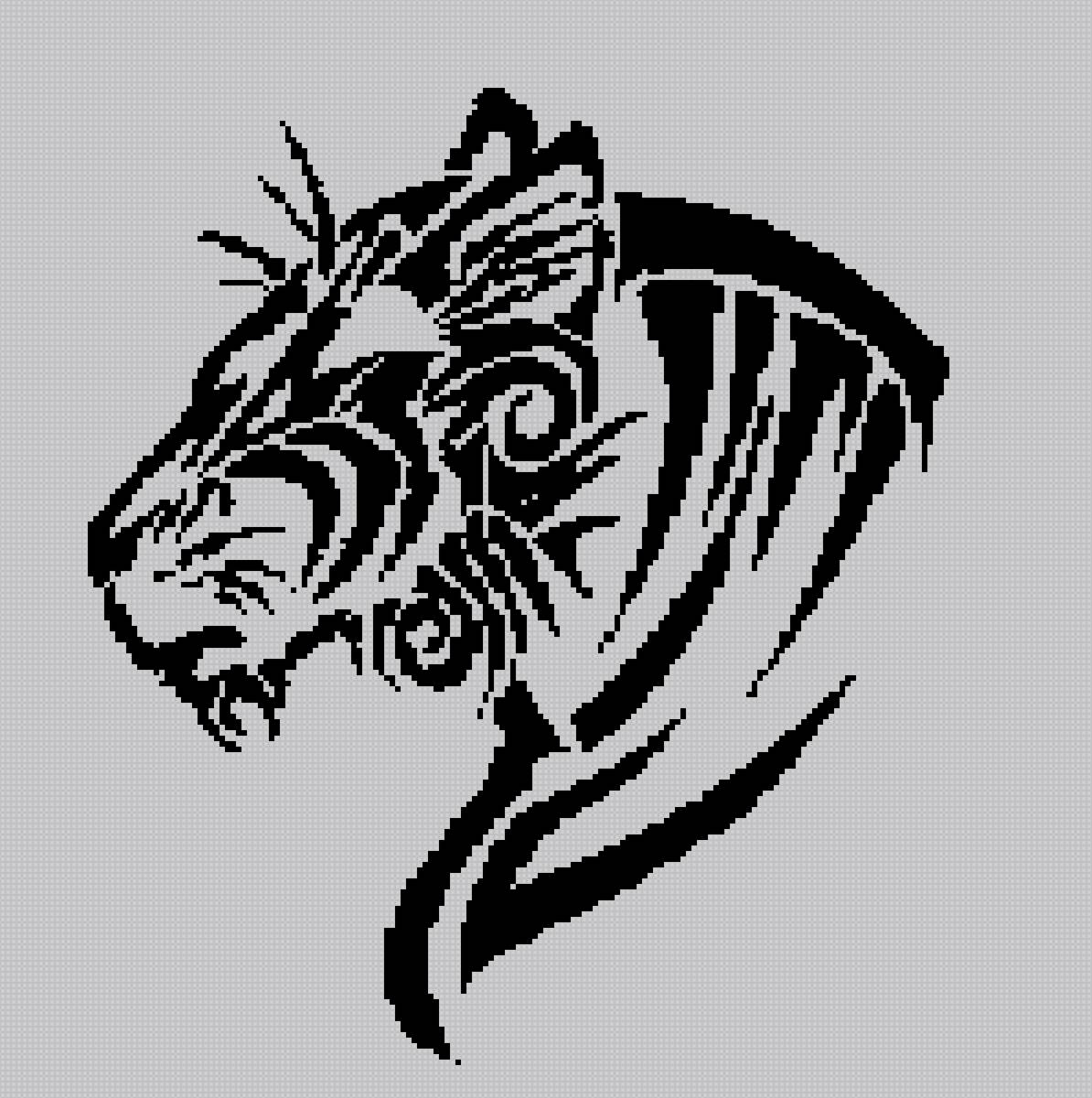 tigr - монохром - предпросмотр