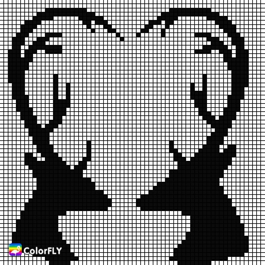 олени - монохром - оригинал