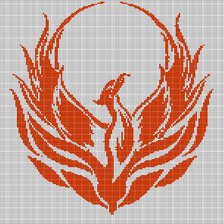 Схема вышивки «fenice»
