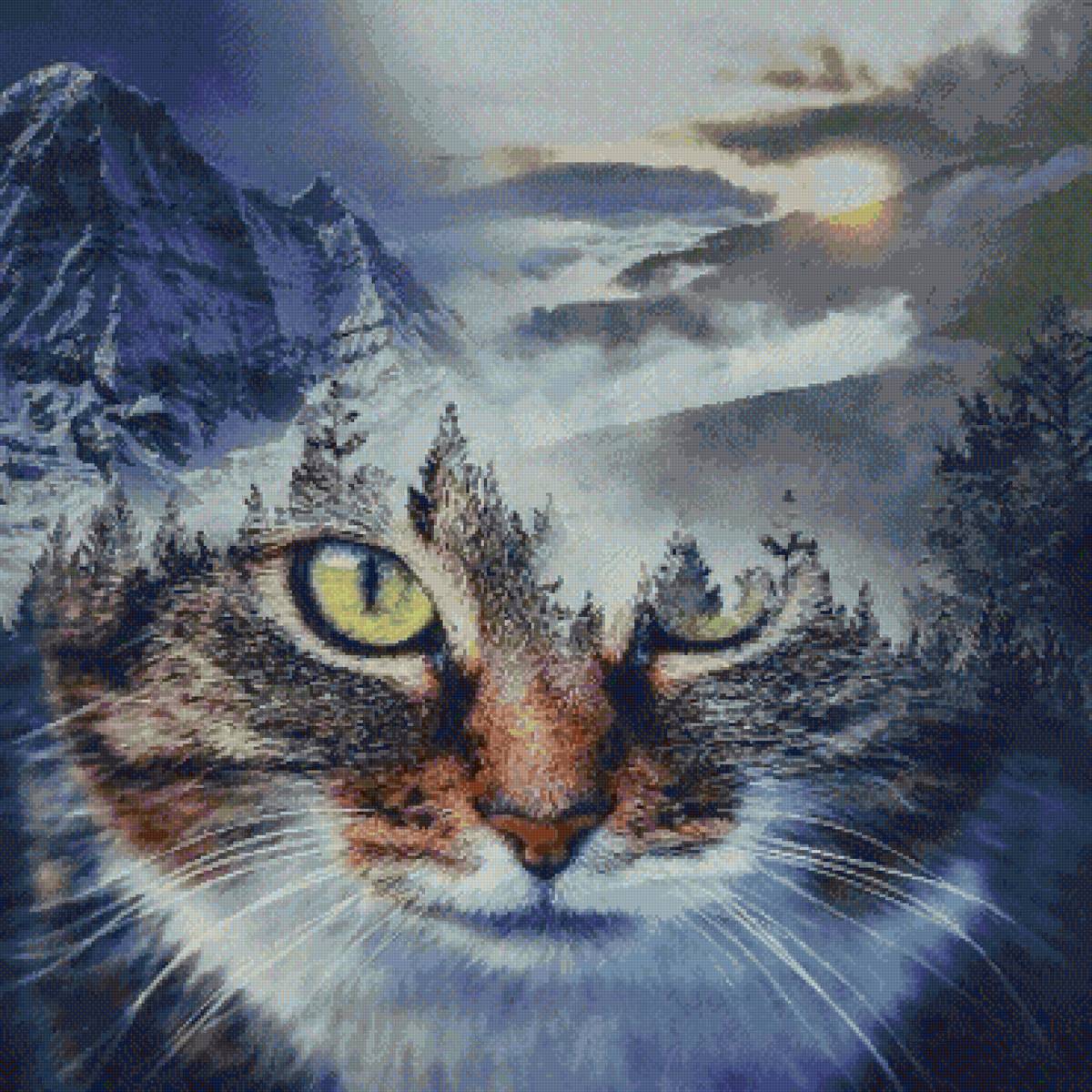 Мистический кот - кайлас, кот, горы - предпросмотр