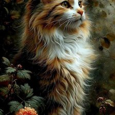 Схема вышивки «🐱»