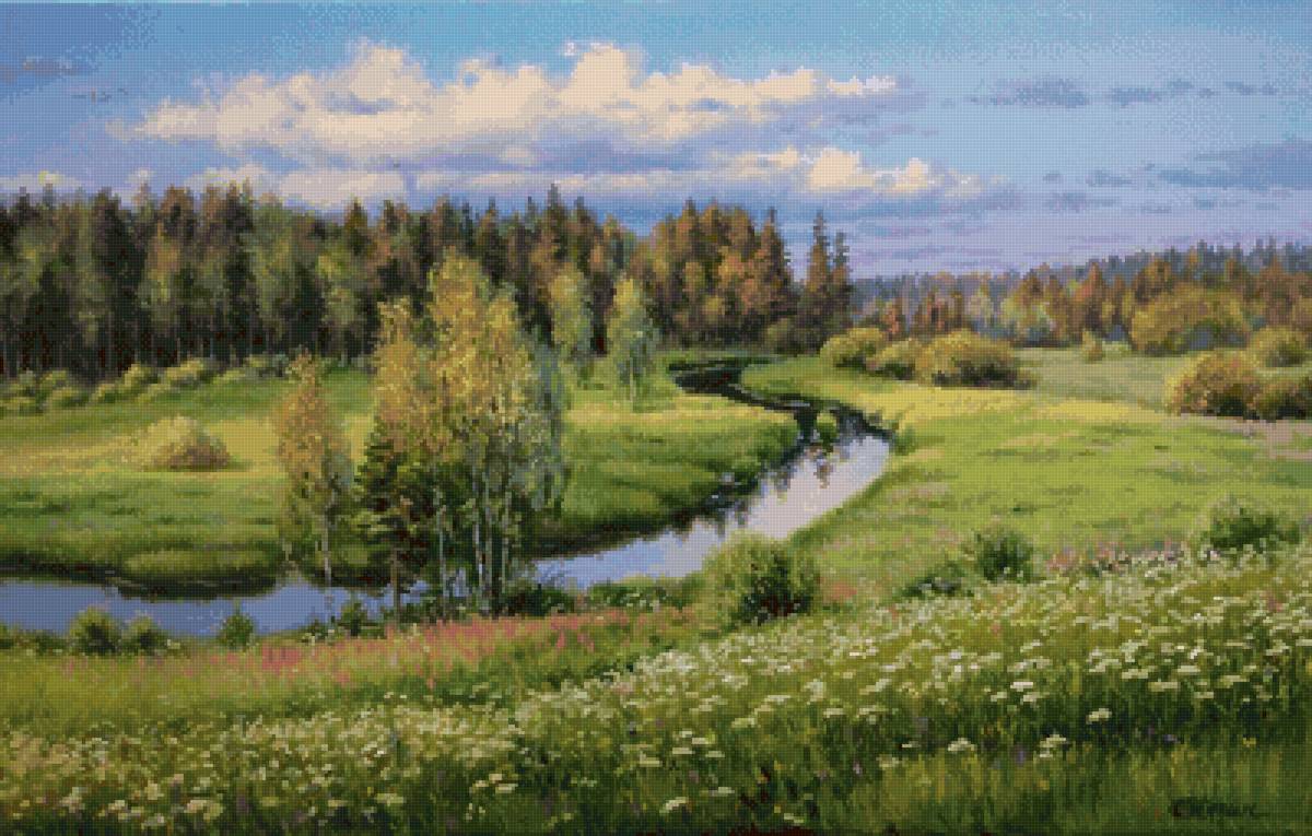 Летний вечер - природа, река, лето - предпросмотр