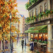 Схема вышивки «Осенний вечер»