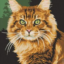 Схема вышивки «кошка5»