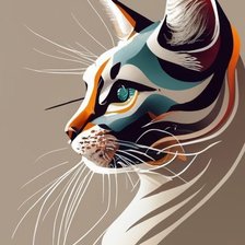 Схема вышивки «кошка6»