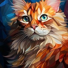 Схема вышивки «кошка7»