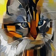 Схема вышивки «кошка9»