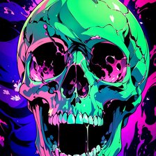 Схема вышивки «Череп»