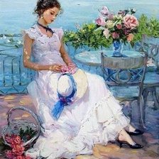 Схема вышивки «У моря»