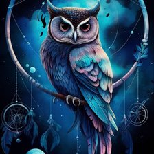 Схема вышивки «Сова»