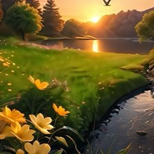 Схема вышивки «phong cảnh»