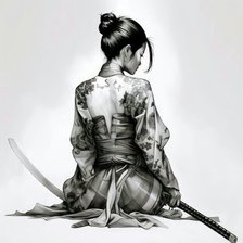 Схема вышивки «Дочь якудзы»