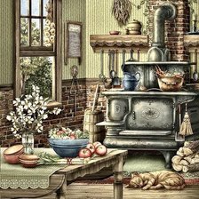 Схема вышивки «cocinas»