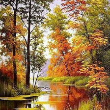 Схема вышивки «ВОЛШЕБНАЯ ПАЛИТРА ОСЕНИ»